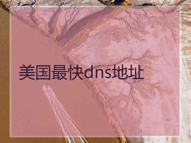 美国最快dns地址