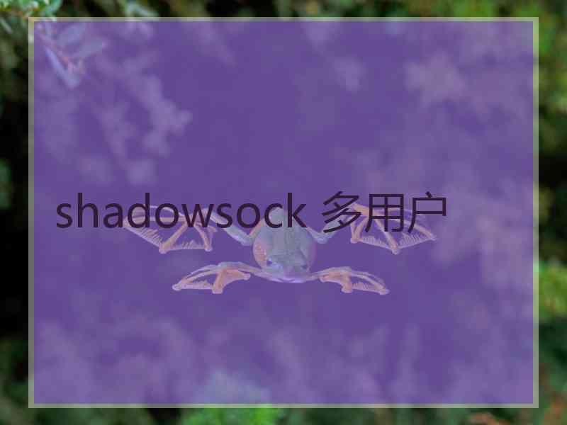 shadowsock 多用户