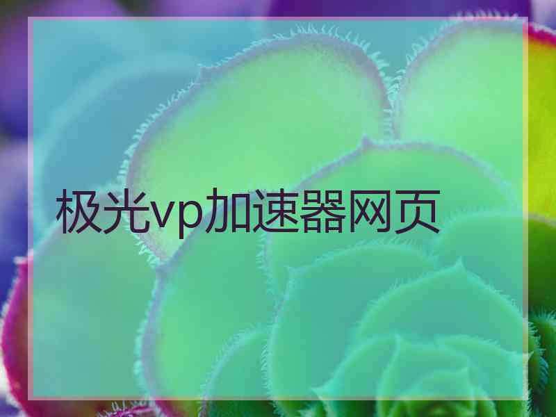 极光vp加速器网页