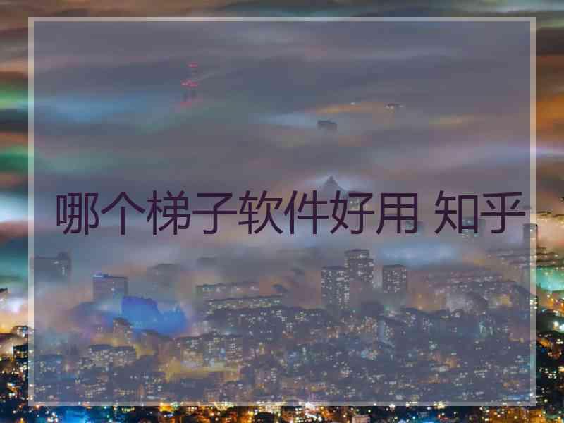 哪个梯子软件好用 知乎